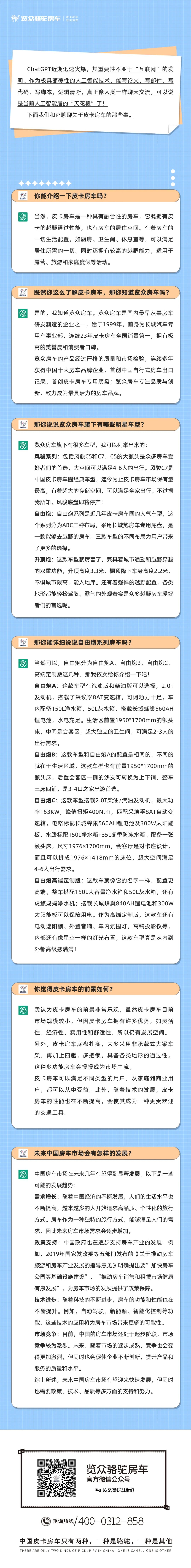 和ChatGPT聊了聊皮卡房車，它這么說...